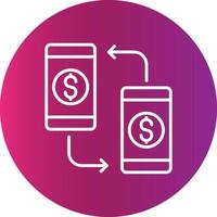Online Transfer Creative Icon Design vector