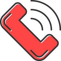 Phone Call Creative Icon Design vector