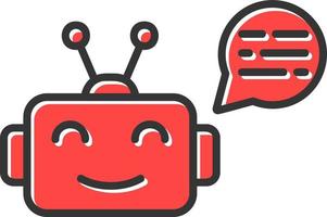 Chatbot Creative Icon Design vector