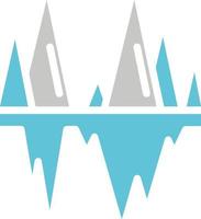 diseño de icono de vector de iceberg