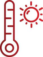 High Temperature Vector Icon Design