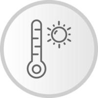 High Temperature Vector Icon Design