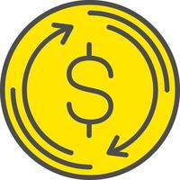 Exchange Rate Vector  Icon