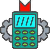 icono de vector de terminal pos