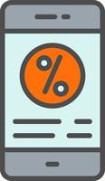 Interest Rate Vector  Icon