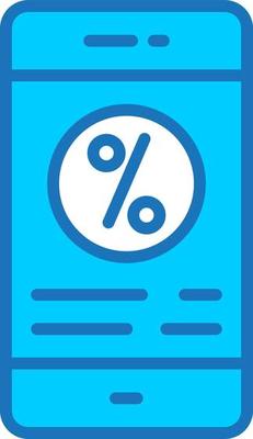 Interest Rate Vector  Icon