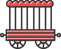 Circus Carriage Creative Icon Design vector