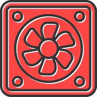 Fan Creative Icon Design vector