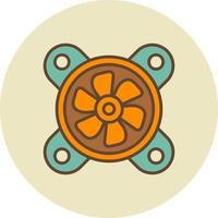 Cooling Fan Creative Icon Design vector