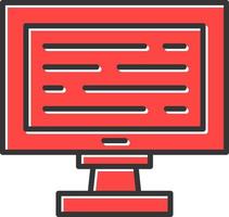 Monitor Creative Icon Design vector