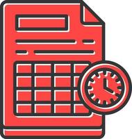 Schedule Creative Icon Design vector