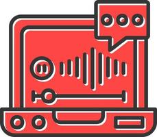 Voice Mail Creative Icon Design vector