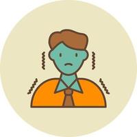 Nervous Creative Icon Design vector