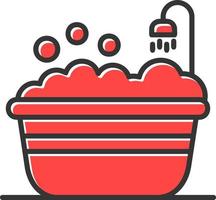 Bathtub Creative Icon Design vector