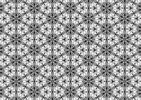 Black and white floral pattern for coloring, background, fabric pattern. photo