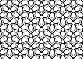 Black and white floral pattern for coloring, background, fabric pattern. photo