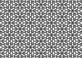 Black and white floral pattern for coloring, background, fabric pattern. photo