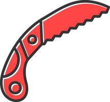 Pruning Saw Creative Icon Design vector