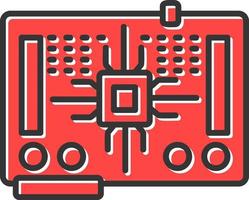 Circuit Board Creative Icon Design vector