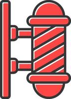 Barber Pole Creative Icon Design vector