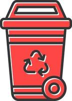 Recycling Bin Creative Icon Design vector