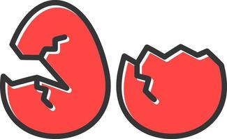 Broken Eggs Creative Icon Design vector