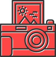 Instant Camera Creative Icon Design vector