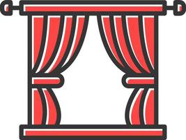 Curtain Creative Icon Design vector