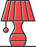 Table Lamp Creative Icon Design vector