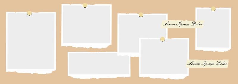 Pictures or photos frame collage. comics page grid layout abstract photo frames and digital photo wall template