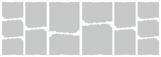 Pictures or photos frame collage. comics page grid layout abstract photo frames and digital photo wall template vector