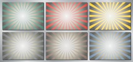 Set of Coloful Vintage backgrounds vector