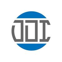 DDI letter logo design on white background. DDI creative initials circle logo concept. DDI letter design. vector