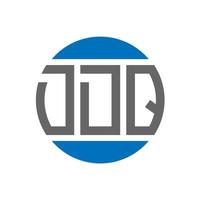 DDQ letter logo design on white background. DDQ creative initials circle logo concept. DDQ letter design. vector