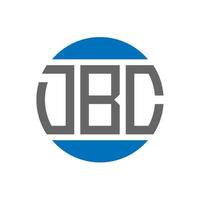 diseño de logotipo de letra dbc sobre fondo blanco. Concepto de logotipo de círculo de iniciales creativas de dbc. diseño de letras dbc. vector