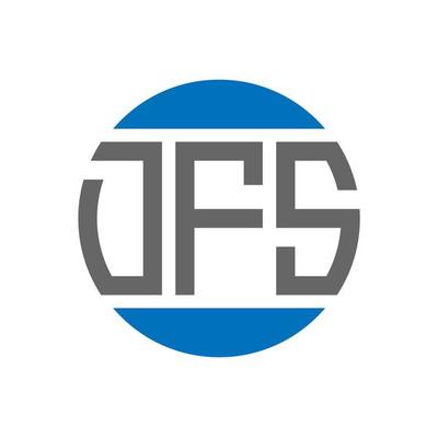 Dfs letter logo design on black backgrounddfs vector image on VectorStock