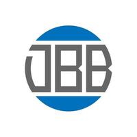 DBB letter logo design on white background. DBB creative initials circle logo concept. DBB letter design. vector