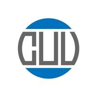CUU letter logo design on white background. CUU creative initials circle logo concept. CUU letter design. vector