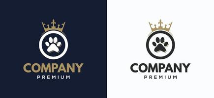 King dog vector logo design inspiration template