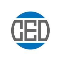CEO letter logo design on white background. CEO creative initials circle logo concept. CEO letter design. vector