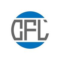 CFL letter logo design on white background. CFL creative initials circle logo concept. CFL letter design. vector