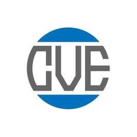 CVE letter logo design on white background. CVE creative initials circle logo concept. CVE letter design. vector