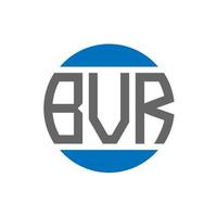 BVR letter logo design on white background. BVR creative initials circle logo concept. BVR letter design. vector