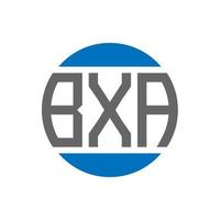 BXA letter logo design on white background. BXA creative initials circle logo concept. BXA letter design. vector