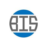 BIS letter logo design on white background. BIS creative initials circle logo concept. BIS letter design. vector