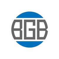 diseño de logotipo de letra bgb sobre fondo blanco. concepto de logotipo de círculo de iniciales creativas de bgb. diseño de letras bgb. vector