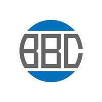 BBC letter logo design on white background. BBC creative initials circle logo concept. BBC letter design. vector
