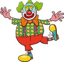 cartoon clown or comedian comic character vector