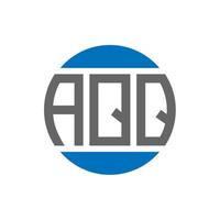 AQQ letter logo design on white background. AQQ creative initials circle logo concept. AQQ letter design. vector