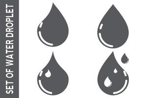 water drop icon for app or website vector